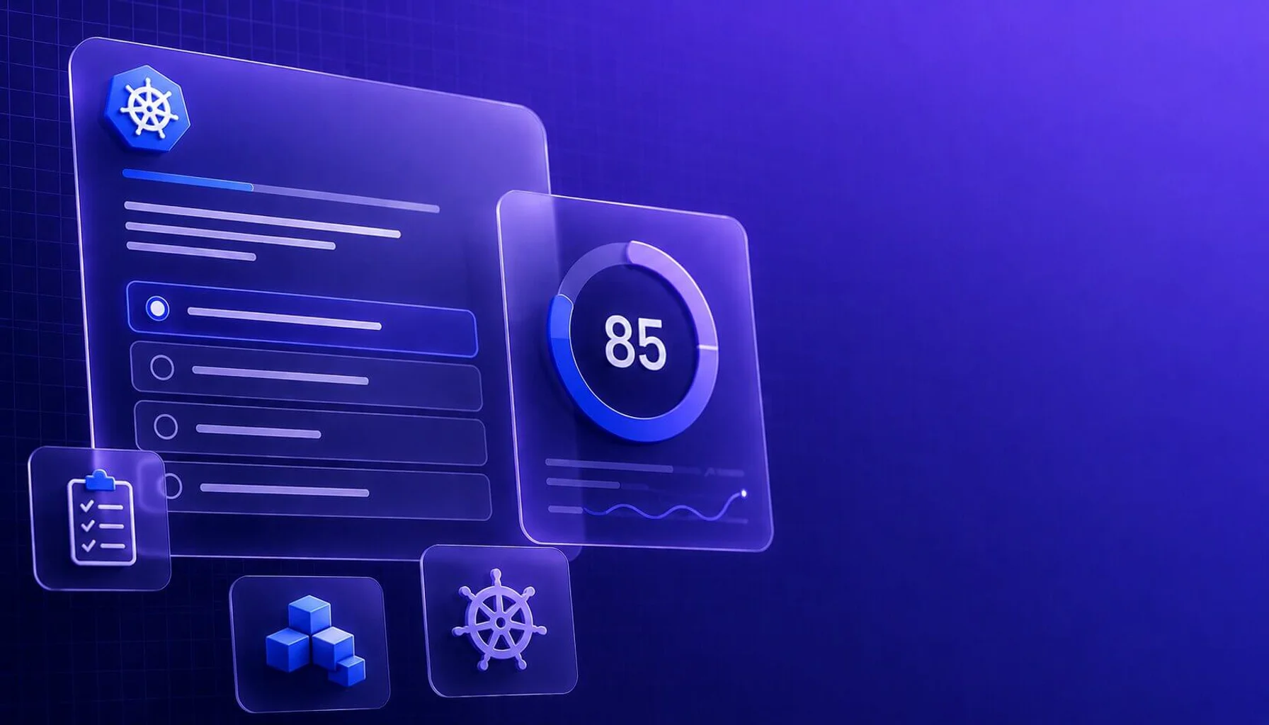 Kubernetes certification practice test dashboard with readiness score on CertlyAI